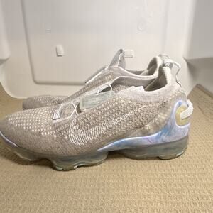 Nike Air VaporMax 2020 Flyknit CJ6741-100 Men's Athletic Sneaker Beige White